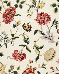 Avebury Floral Vine Document Rose by  Schumacher Fabric 