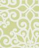 Schumacher Fabric ROSEGATE EMBROIDERED PRINT CHARTREUSE