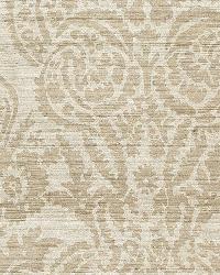 Malay Damask Print Putty by  Schumacher Fabric 