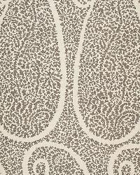 Ambala Paisley Greige by  Schumacher Fabric 