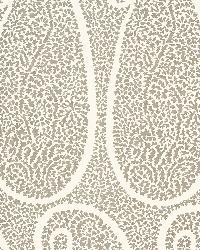 Ambala Paisley Oyster by  Schumacher Fabric 