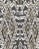 Schumacher Fabric MAYA IKAT PRINT ASH