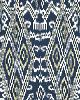 Schumacher Fabric MAYA IKAT PRINT INDIGO