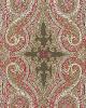 Schumacher Fabric PASHA PAISLEY POMEGRANATE