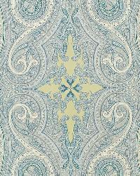 Pasha Paisley Sky by  Schumacher Fabric 