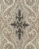 Schumacher Fabric PASHA PAISLEY STONE