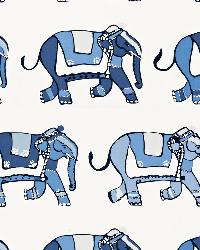 Parade Blueberry   Ocean by  Schumacher Fabric 