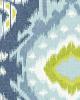 Schumacher Fabric KIRIBATI IKAT PRINT AQUAMARINE