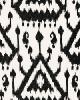 Schumacher Fabric VIENTIANE IKAT PRINT EBONY