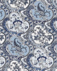 Pickfair Paisley Pacific by  Schumacher Fabric 