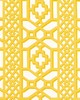 Schumacher Fabric ZANZIBAR TRELLIS CHINTZ CANARY