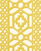 Schumacher Fabric ZANZIBAR TRELLIS MATTE CANARY