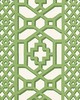Schumacher Fabric ZANZIBAR TRELLIS MATTE JADE
