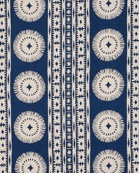 Bora Bora Print Marine by  Schumacher Fabric 
