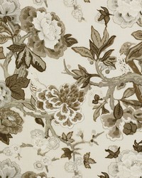 Bermuda Blossoms Snow by  Schumacher Fabric 