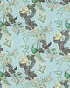 Schumacher Fabric PEACOCK AQUA