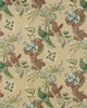Schumacher Fabric PEACOCK BEIGE