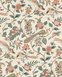 Campagne Peacock  Rouge by  Schumacher Fabric 