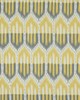Schumacher Fabric BUKHARA IKAT CITRINE & SMOKE