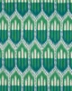 Schumacher Fabric BUKHARA IKAT EMERALD & PEACOCK