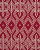 Schumacher Fabric ASAKA IKAT RED