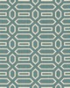 Schumacher Fabric PAVILLION PEACOCK BLUE
