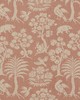 Schumacher Fabric WOODLAND SILHOUETTE BLUSH