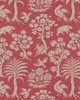 Schumacher Fabric WOODLAND SILHOUETTE RHUBARB