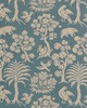 Schumacher Fabric WOODLAND SILHOUETTE CADET