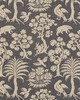 Schumacher Fabric WOODLAND SILHOUETTE STEEL