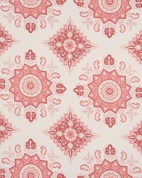 Montecito Medallion Faded Red by  Schumacher Fabric 