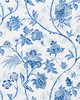 Schumacher Fabric CHINOISERIE VINE COBALT