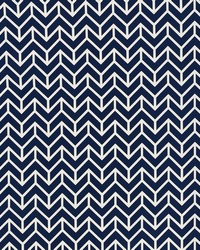 Chevron Navy by  Schumacher Fabric 