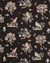 Magical Menagerie Black by  Schumacher Fabric 