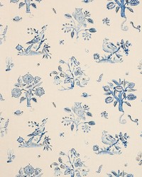 Magical Menagerie Blues by  Schumacher Fabric 