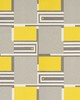 Schumacher Fabric DESIGN 101 GREY & YELLOW