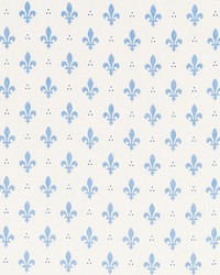 Fleur De Lis Blue by  Schumacher Fabric 