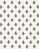 Schumacher Fabric FLEUR DE LIS CHARCOAL