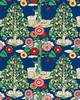 Schumacher Fabric FANTASY FOREST BLUE & MULTI