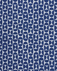 Mezza Luna Blue by  Schumacher Fabric 