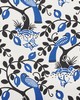 Schumacher Fabric OLIVE TREE BLACK & BLUE