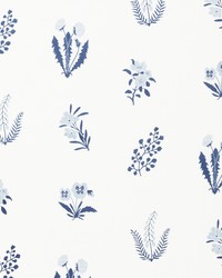 Hilary Blues by  Schumacher Fabric 