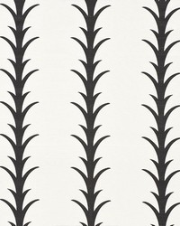 Acanthus Stripe Carbon by  Schumacher Fabric 
