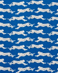 Leaping Leopards Blue by   