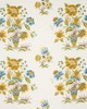 Schumacher Fabric Ashford Linen Ochre and Sky