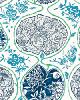 Schumacher Fabric KATSUGI COBALT & TURQUOISE
