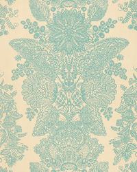 Lace Aqua by  Schumacher Fabric 