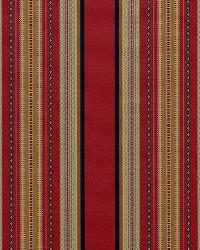Wellington Stripe Multi On Spice by  Schumacher Fabric 
