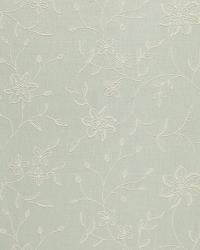 Georgia Linen Embroidery Aqua by  Schumacher Fabric 