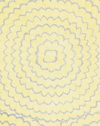 Feather Bloom Sun  Fog by  Schumacher Wallpaper 